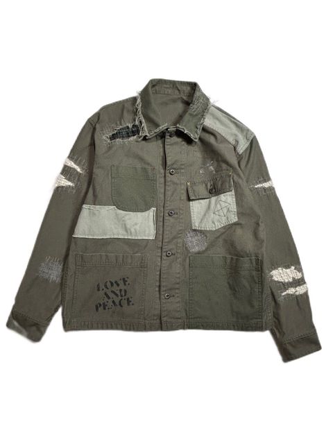 《予約品8月31日 23時55分締め》 DAMAGE COVERALL / カバーオール / カーキ 【roarguns 】 2024年2月入荷予定