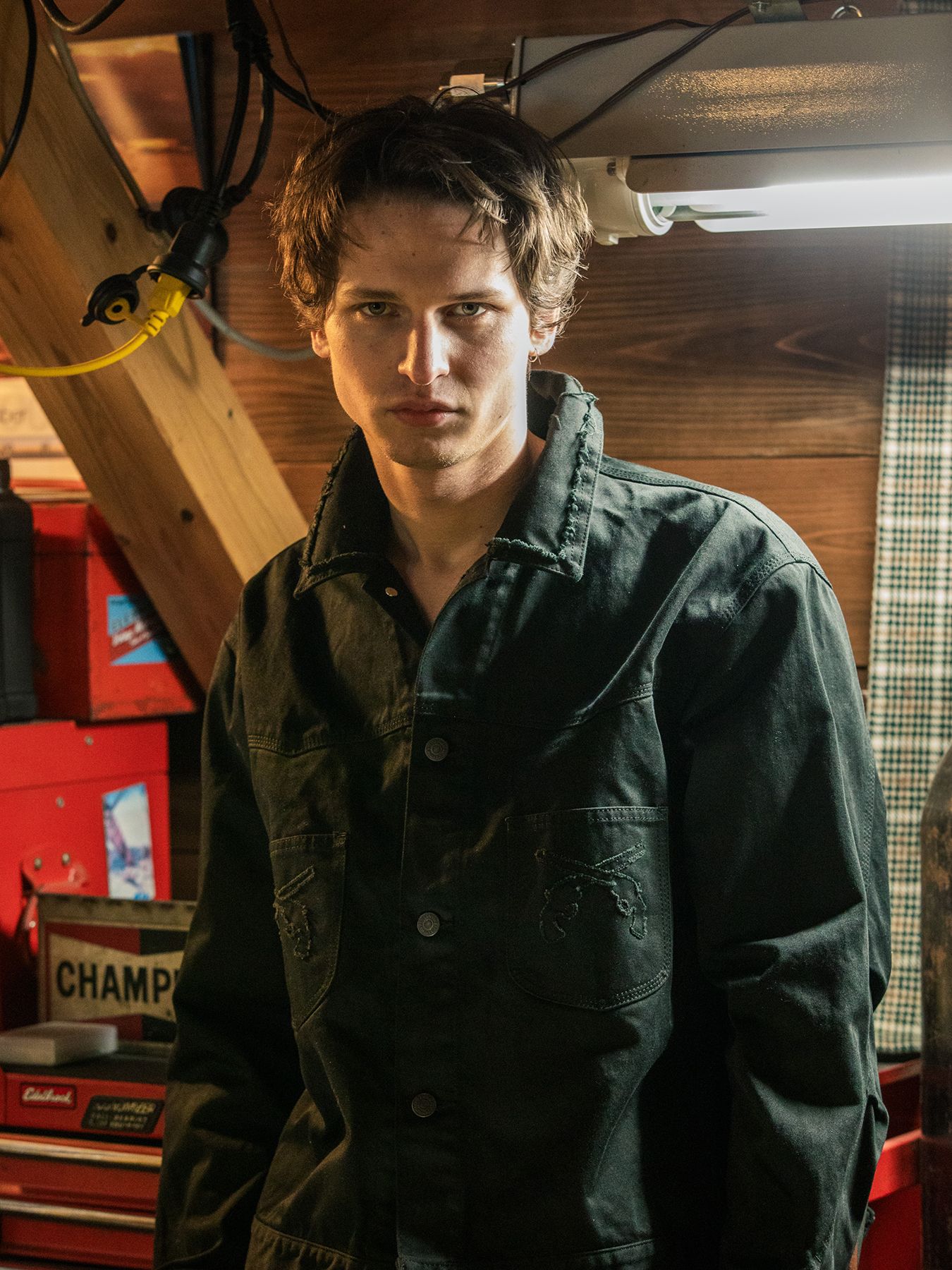 【予約品 3月9日(月) 18:00 締切】COTTON SATIN JKT / コットンサテン ジャケット / ブラック