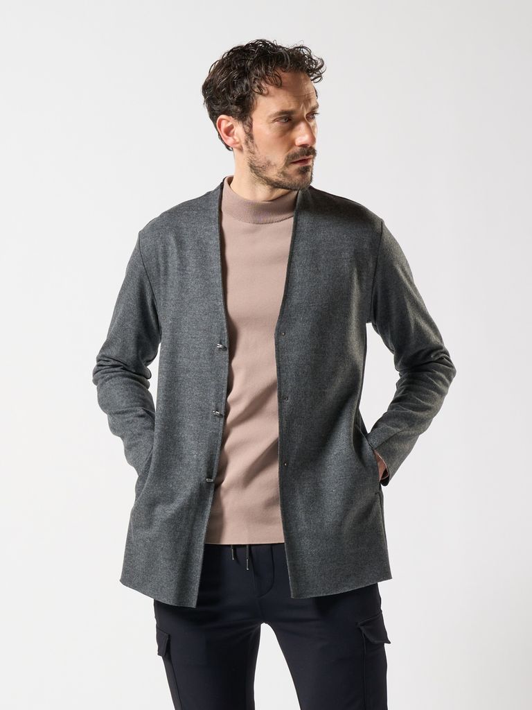W72 wjk 2-ply hook cardigan カーディガン M wjk - 【予約品】 2-ply hook cardigan / ミドルカーディガン