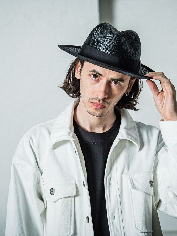 《予約品11月17日19時締め》 STEVIE STRAW HAT / ストローハット / ブラック