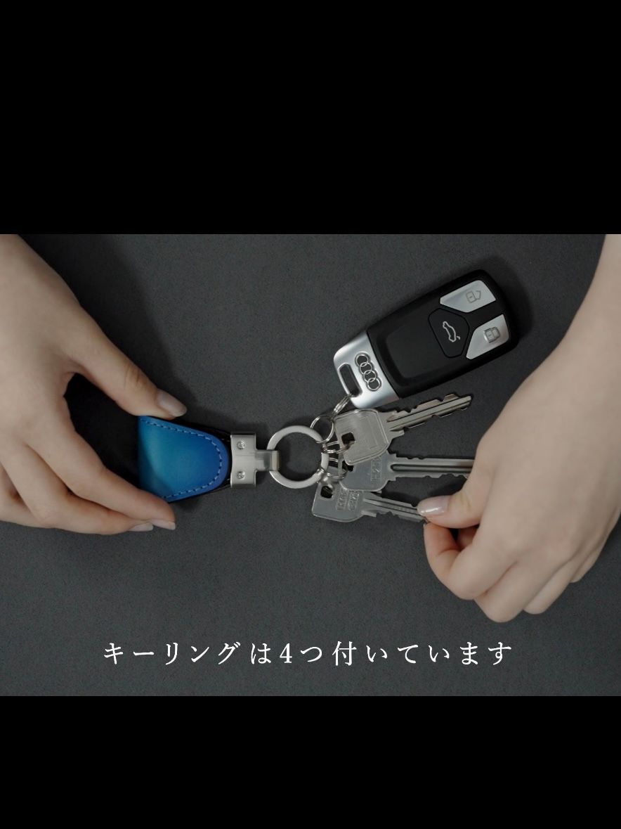 マグネットキークリップ × Vintage Revival Productions革イタリアンショルダーVxY290 BLUE 【 yuhaku】