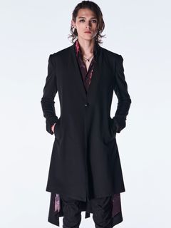 【予約品 6月29日(月) 締切】Mockroady No Collar Flare Jacket / ノーカラー フレアジャケット / ブラック