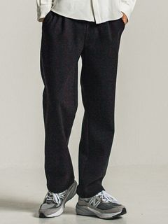 《予約9月1日18時締め》 MELTON WIDE TUCK PANTS  / ワイドタックパンツ / ブラック
