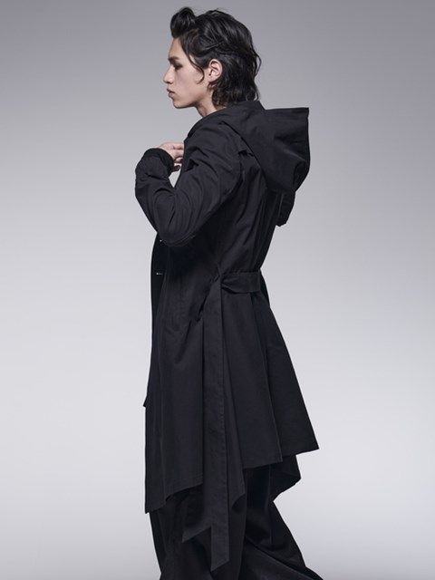 《予約品》 FlareHoodieCoat / フレアコート / ブラック 【kiryuyrik】 8月以降入荷予定
