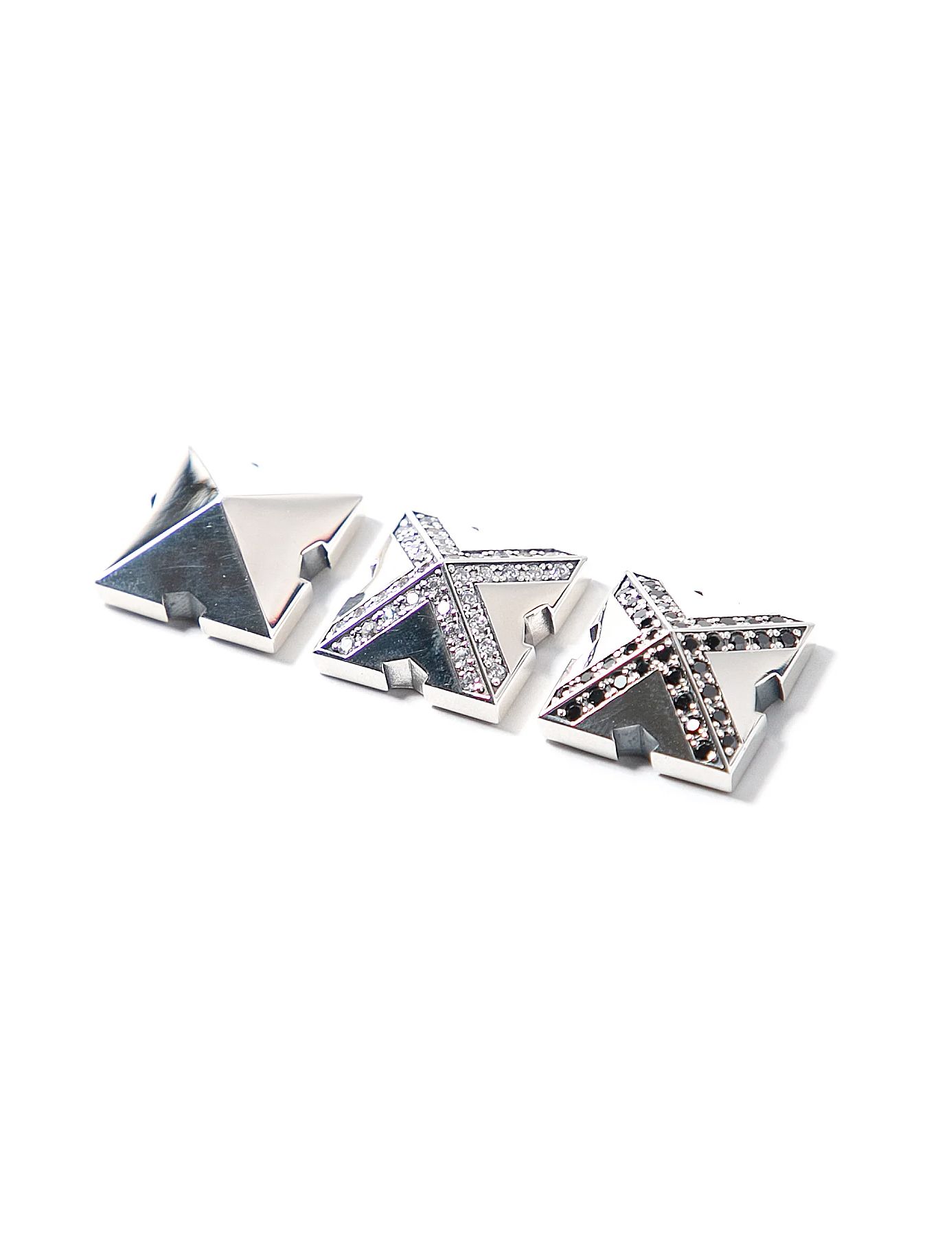 【予約品 10月12日(日) 締切】Silver925/Zirconia Snap Stud / シルバー925 スナップスタッズ / Black Zirconia