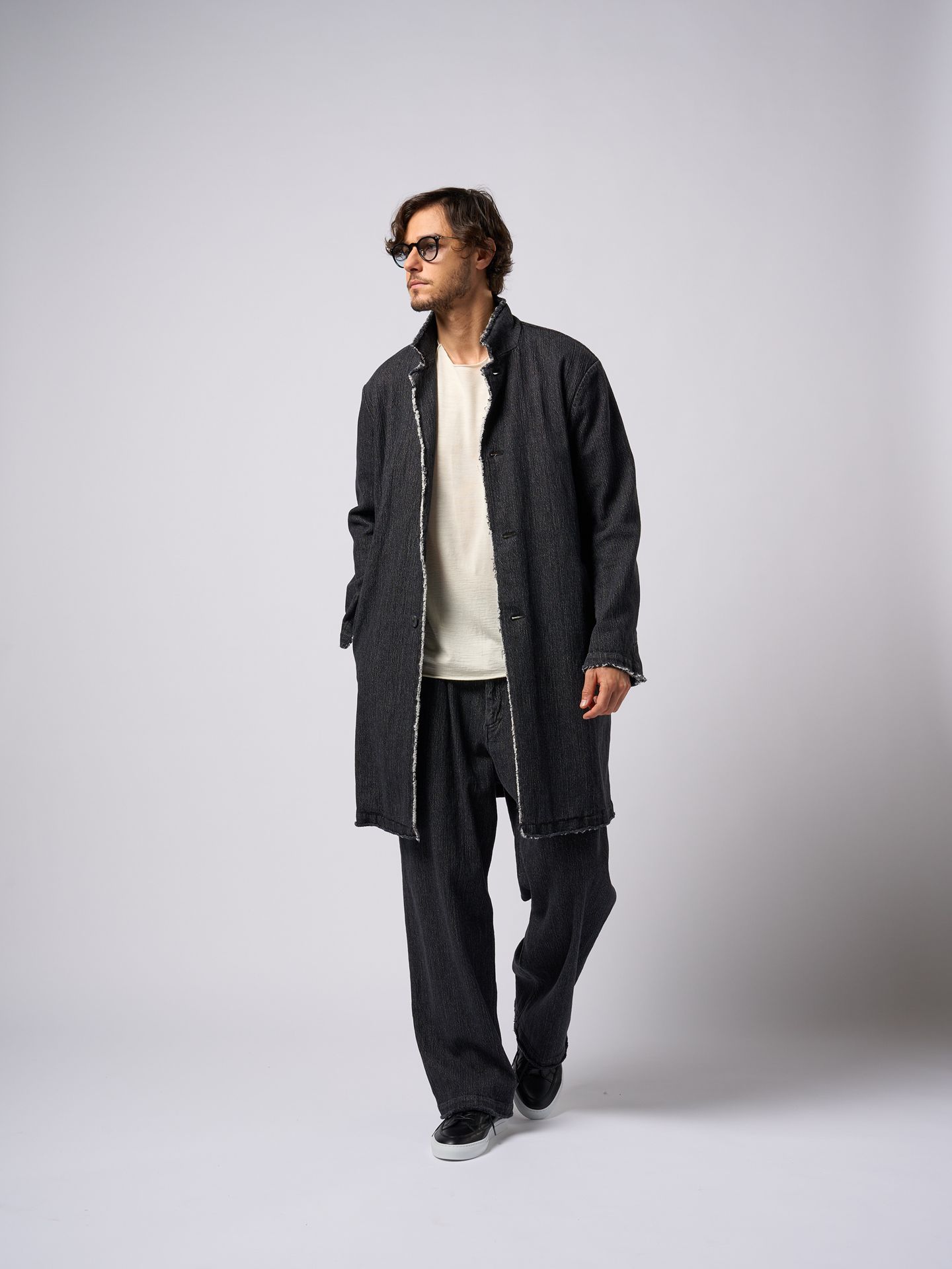 【予約品9月19日 10時締め】 atelier coat / スプリングコート / usedブラック