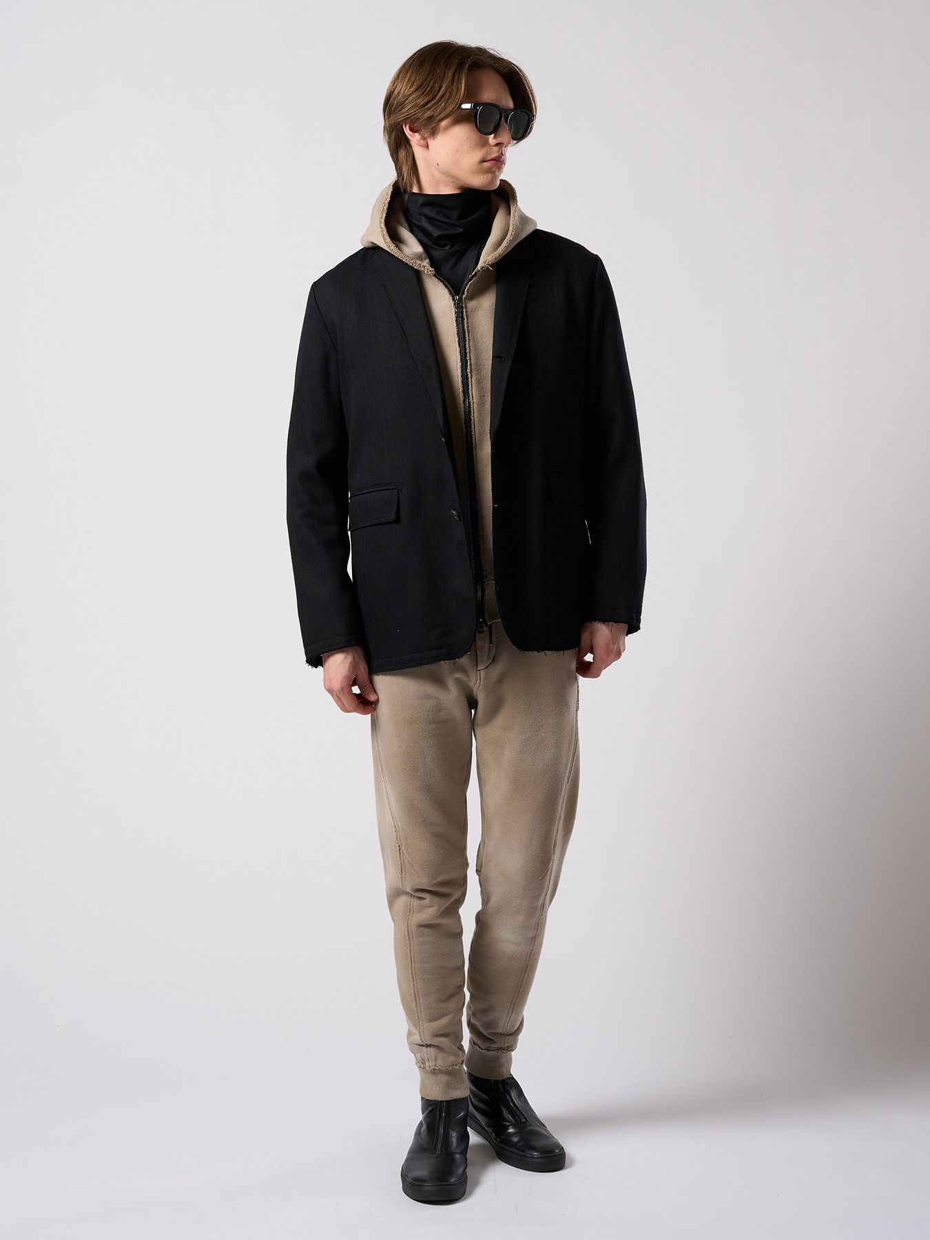 【予約品 4月19日(日) 18時締切】front zip bootie / ホースレザー フロントジップブーツ / ブラック