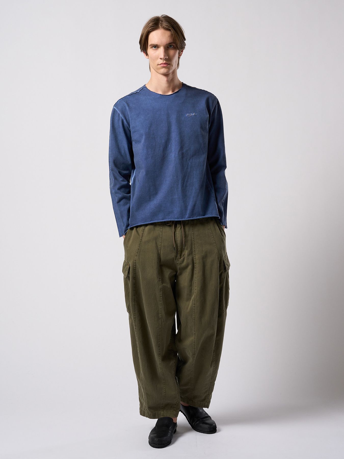 【予約品 4月19日(日) 18時締切】sulfur dyed light easy cargo / 硫化染め ライトイージーカーゴパンツ / フェードカーキ