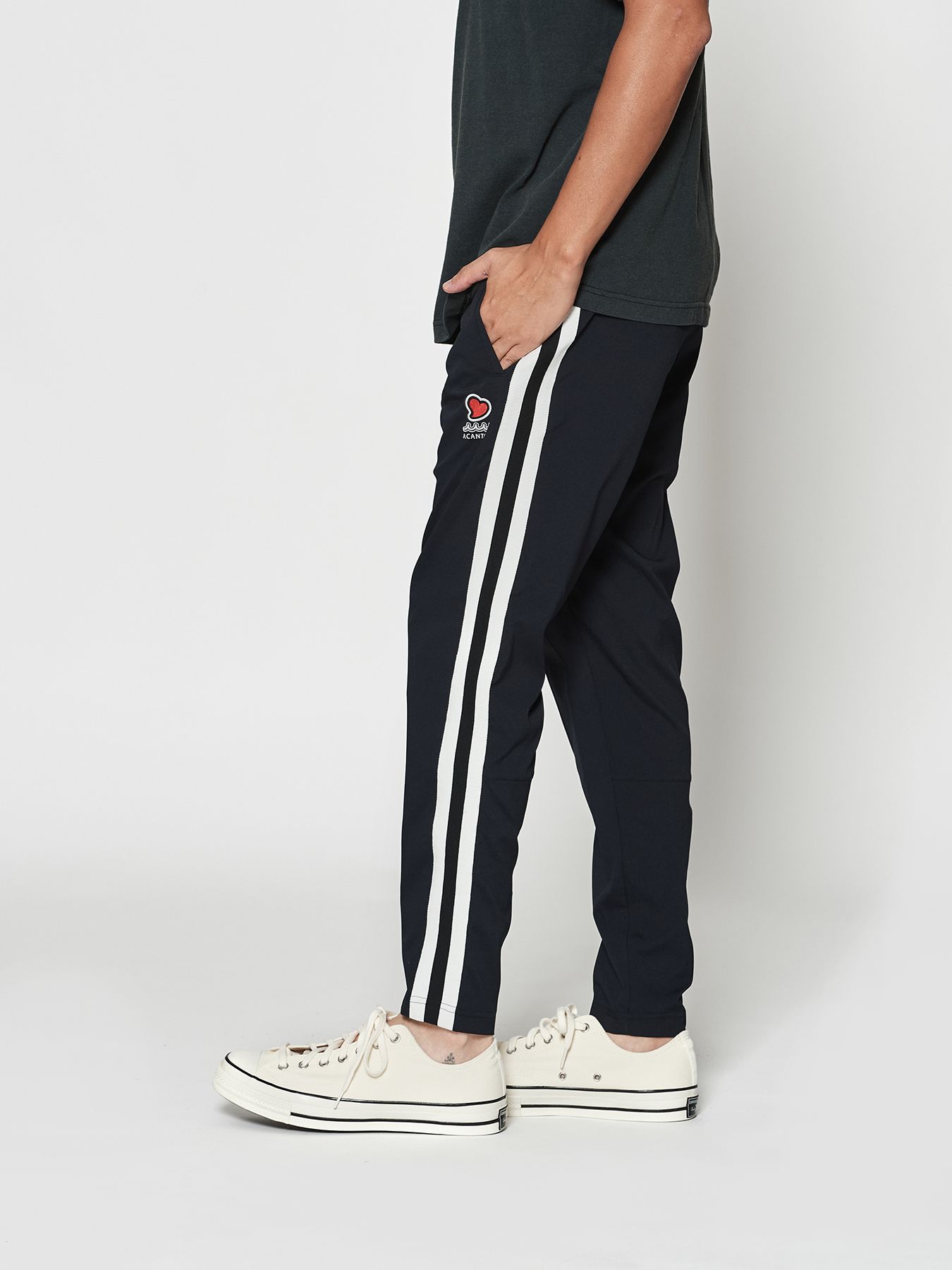 【予約品 10月9日(木) 締切】muta sweet side line pants / ラインパンツ / ネイビー【Acanthus × muta MARINE】