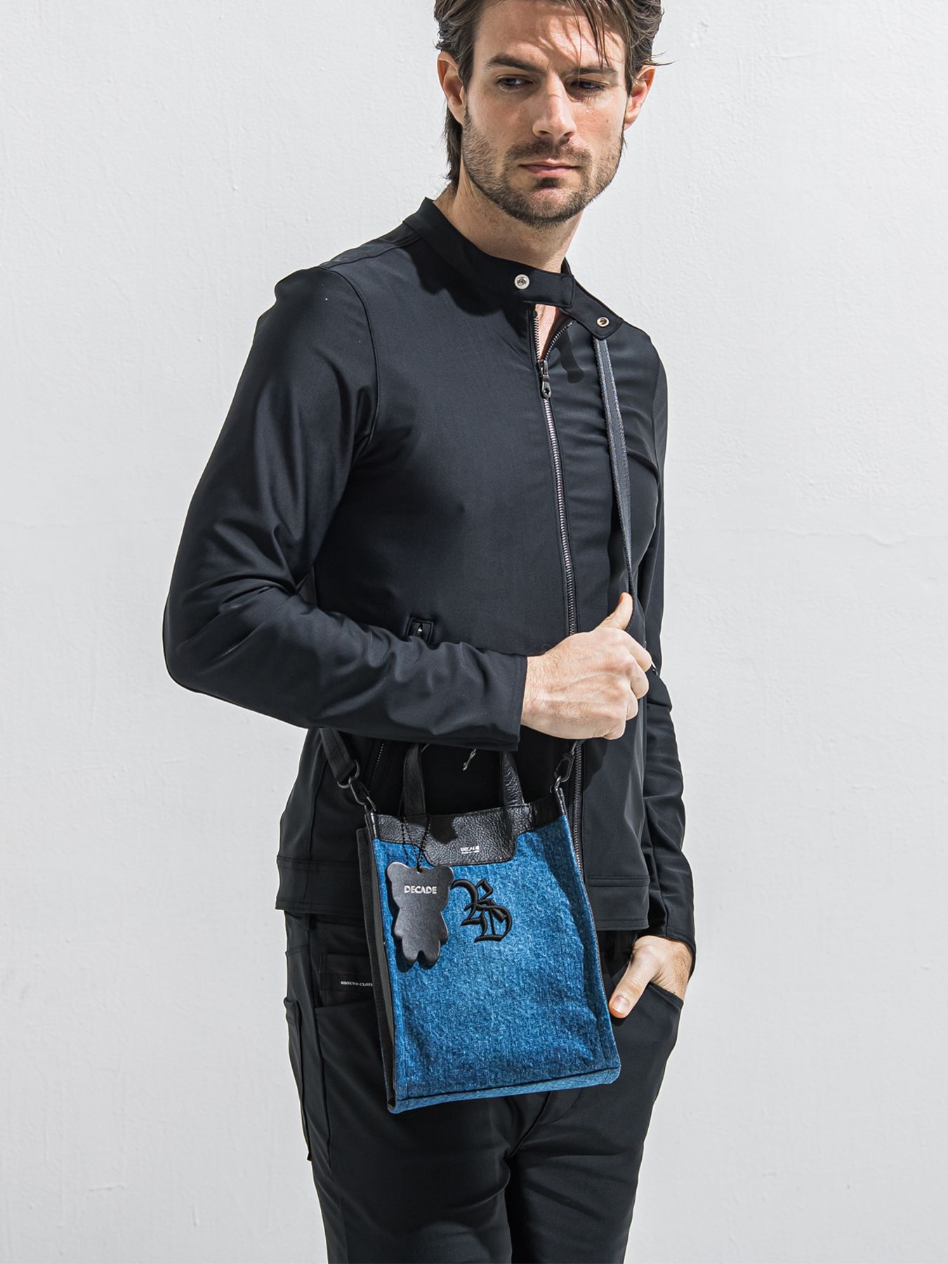 【予約品 2月15日(日) 18:00 締切】DECADEコラボ DENIM MINI TOTE BAG / デニムミニトートバッグ / デニム