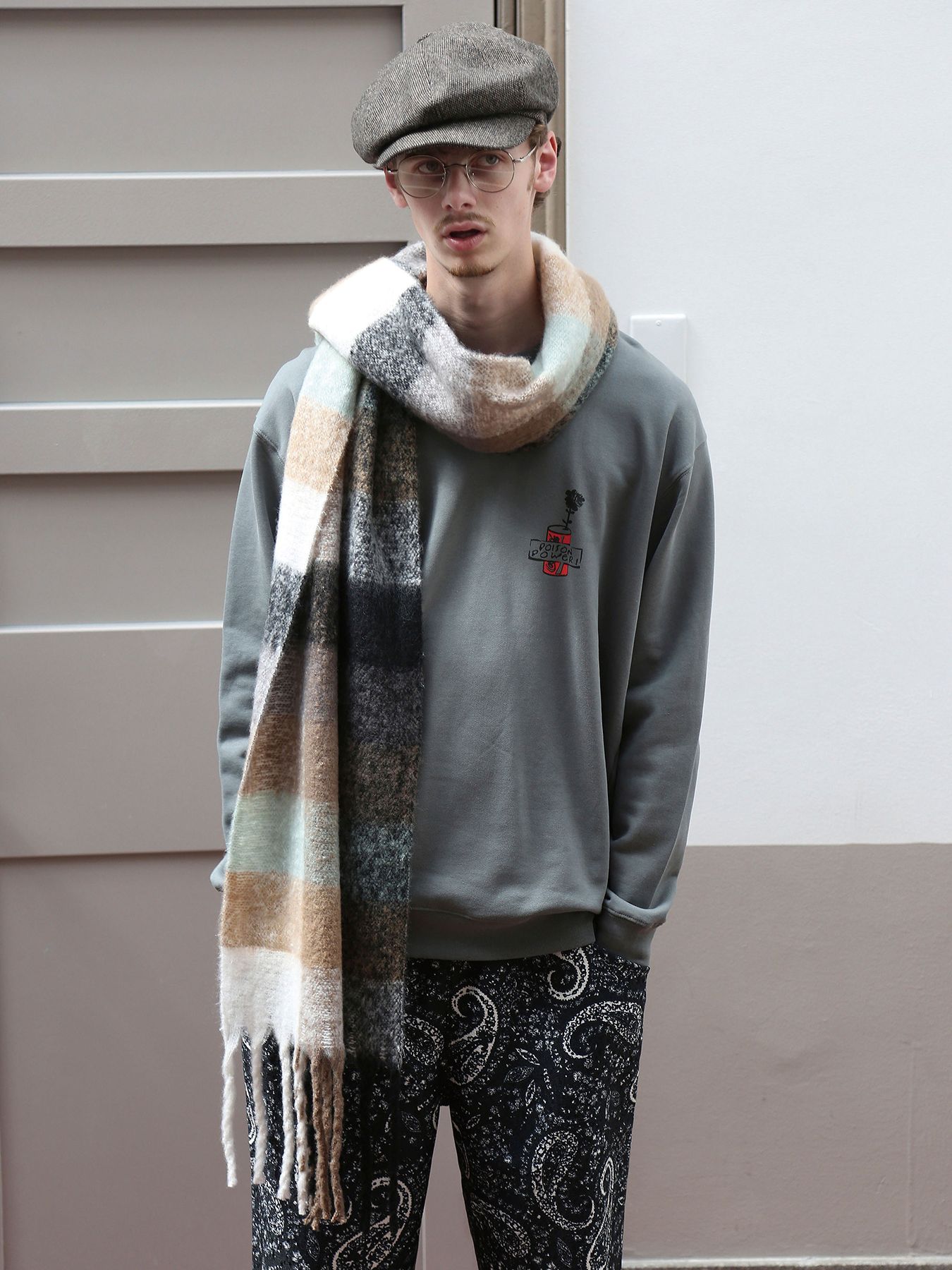 NORDIC MUFFLER / ロングマフラー/ ブラウン