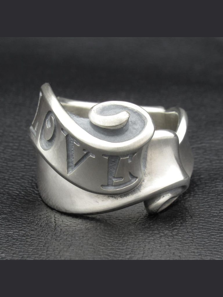 Flap Ribbon Ring S / LOVE / リング