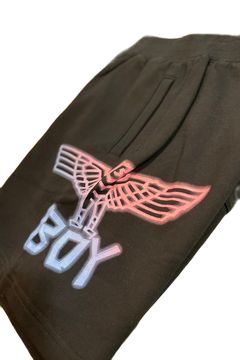 【Kids】 スウェットハーフパンツ / ブラック 【BOY LONDON】