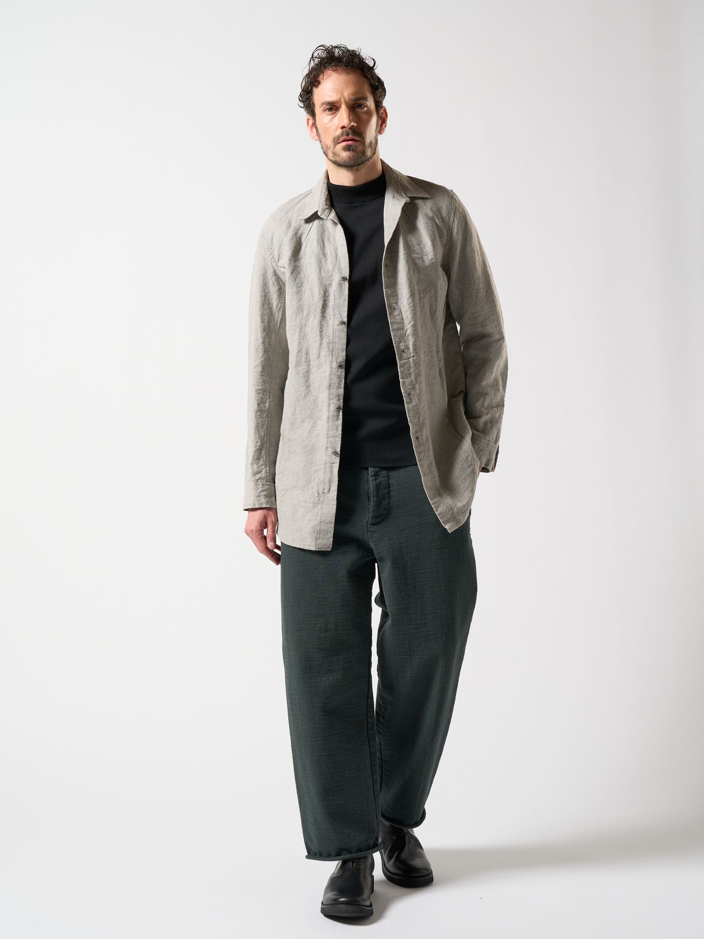 wjk - 【予約品】 hook shirt coat / シャツコート / カーキ | BRYAN