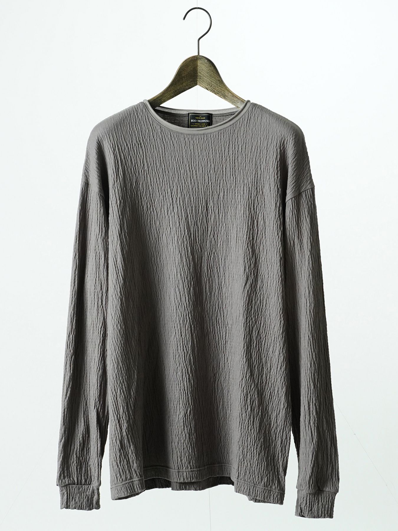 【予約品 7月5日(日) 締切】GRAIN TEE / グレイン ロングスリーブTシャツ / グレー