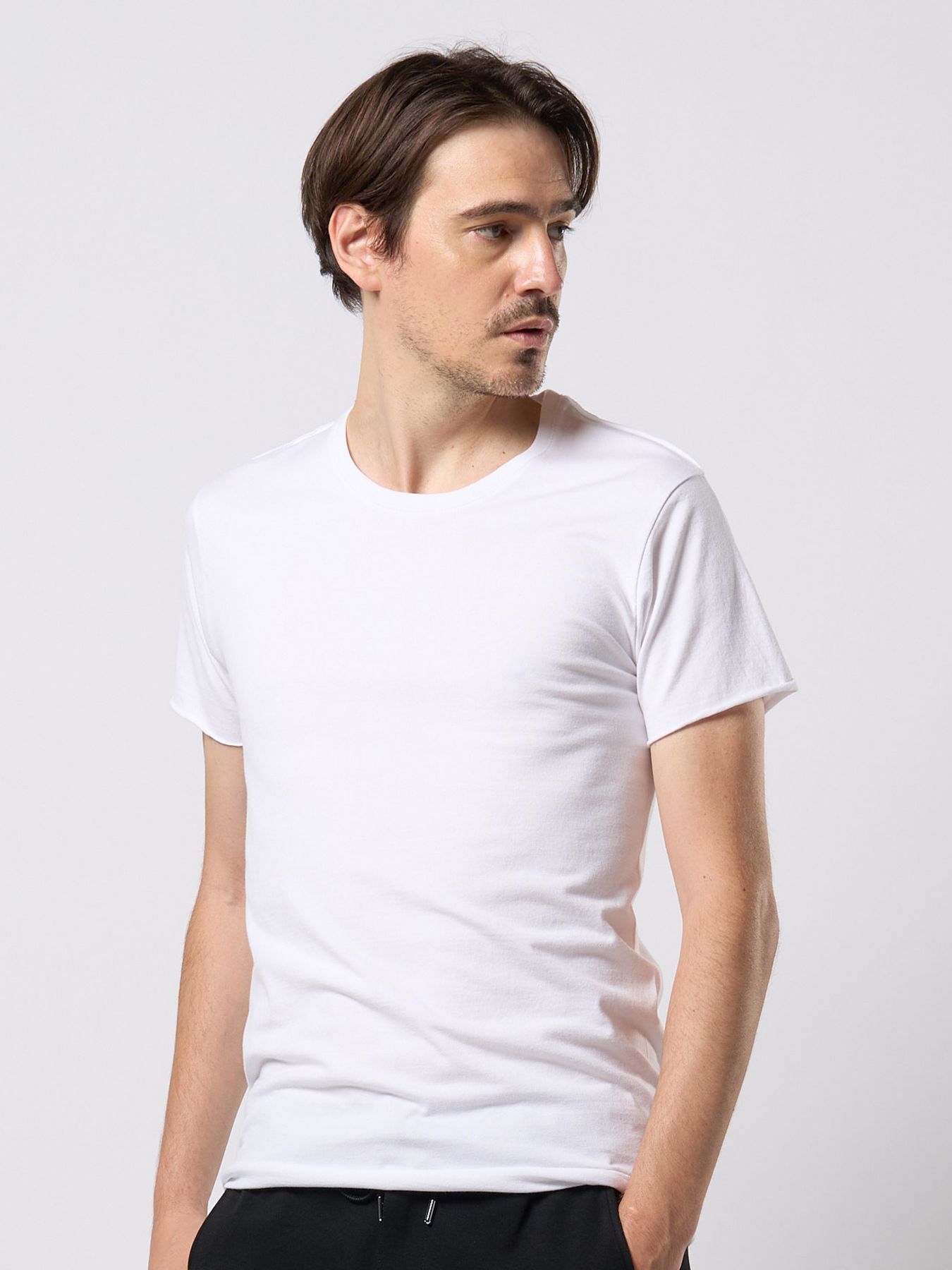 【予約品 9月23日(火) 締切】cut-off crew-neck S/S / カットオフ クルーネック ショートスリーブ / ホワイト