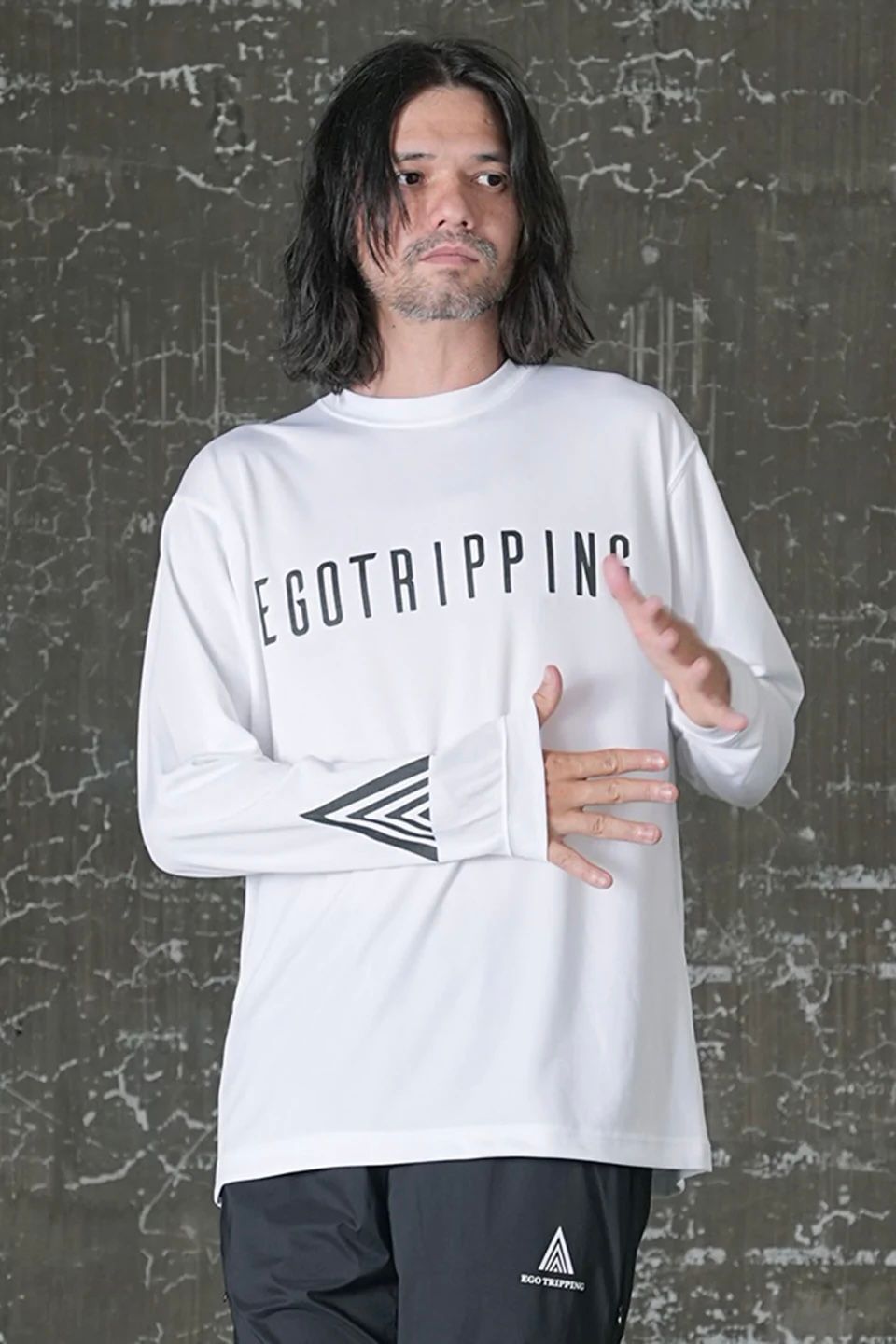 EGO TRIPPING TRAININGTEE LONG / ホワイト 【EGO TRIPPING】