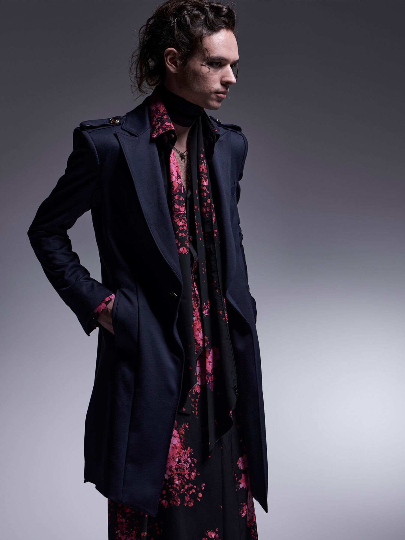 Kiryuyrik ストール完売品　YOSHIKIさんCM着用同モデル　新品 kiryuyrik - 【予約品 】17Stoal / ストール / サクラ ブラック