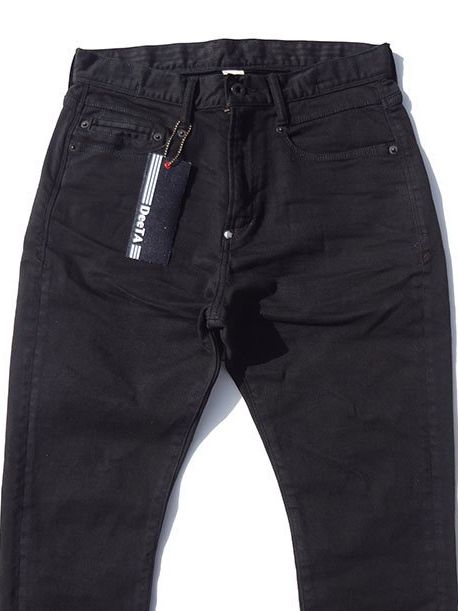 ATHLETE SLIM BOLT / ボルト ストレッチ スリム デニムパンツ / ブラック