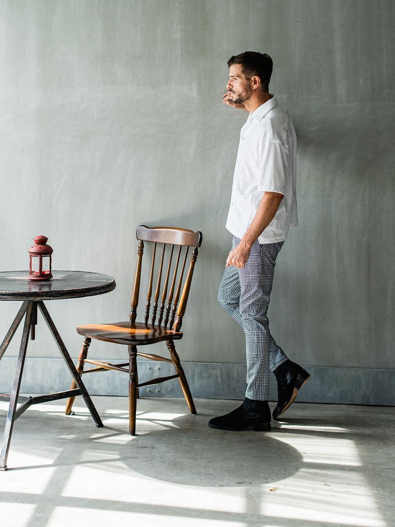 《予約品3月3日18：00締め》 CHRIS EASY TUCK PANTS / イージータックパンツ / グレーブラック