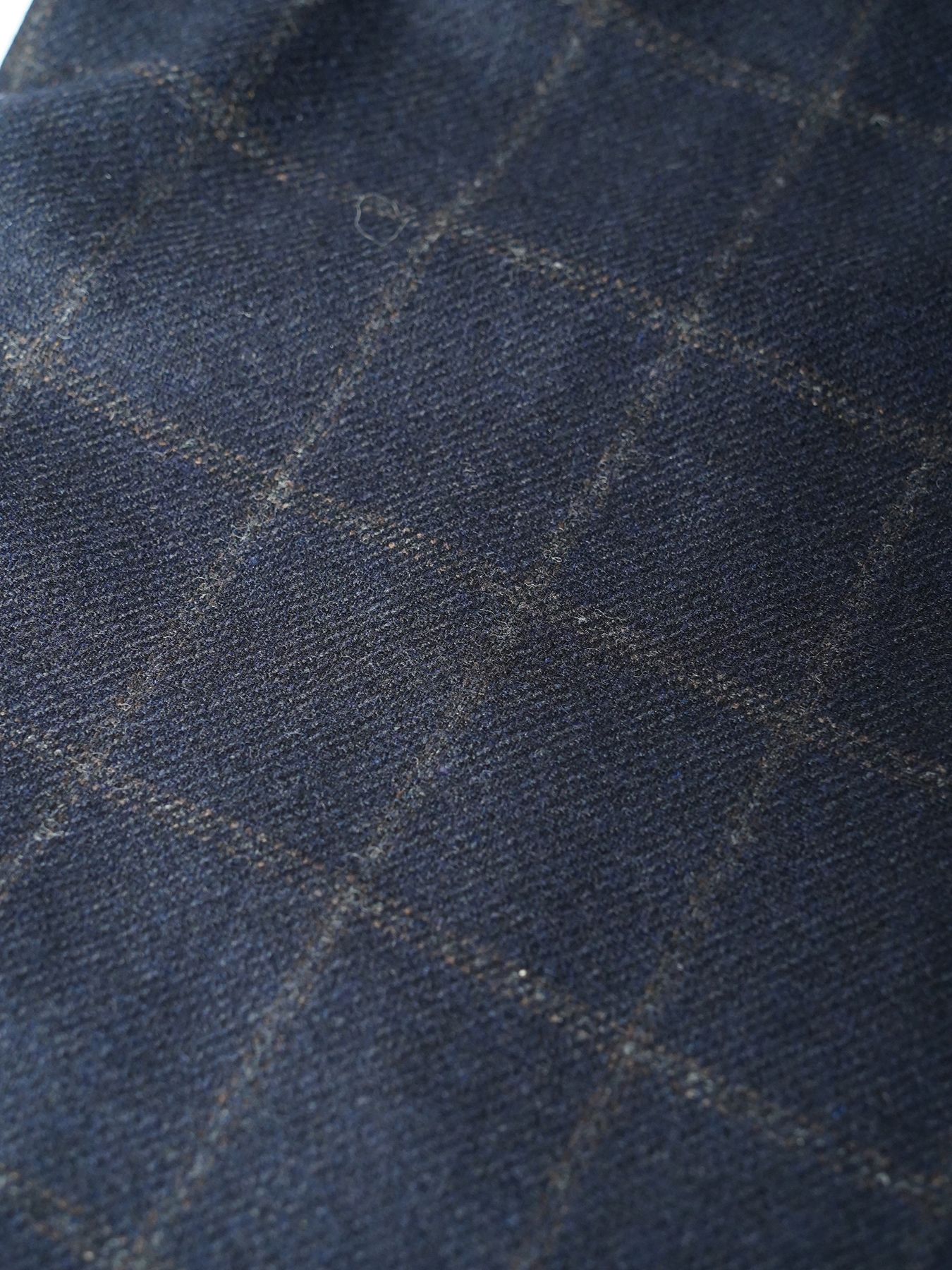【予約品 7月5日(日) 締切】WOOLBASTE TROUSERS windowpane / ウィンドーペイン ウールトラウザーズ / ネイビーチェック