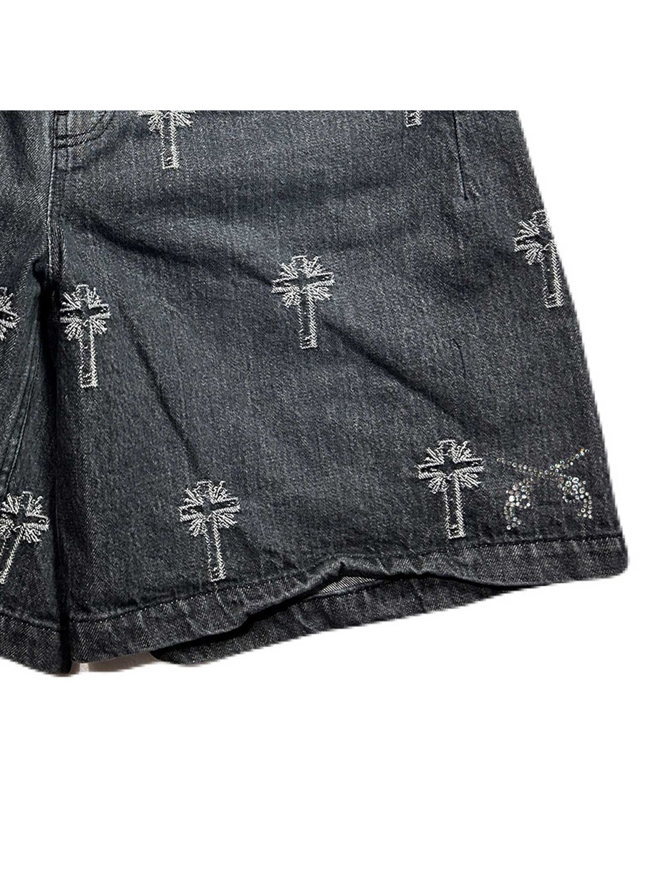 【予約品 8月10日(日) 締切 】CROSS JQ DENIM PT A / クロスジャガード デニムパンツ / クリスタル ブラック