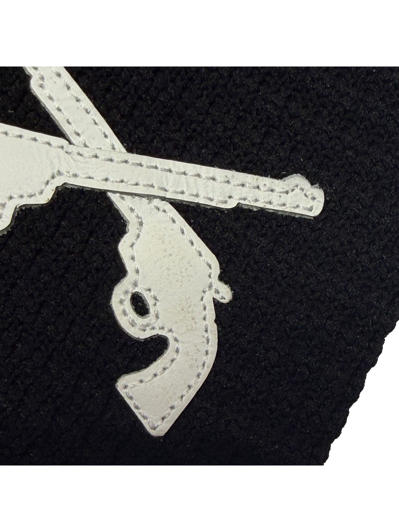 【予約品 3月9日(月) 18:00 締切】CROSSGUNPATCH BEANIE / クロスガンパッチ ビッグワッフルビーニー / ブラック×ホワイト