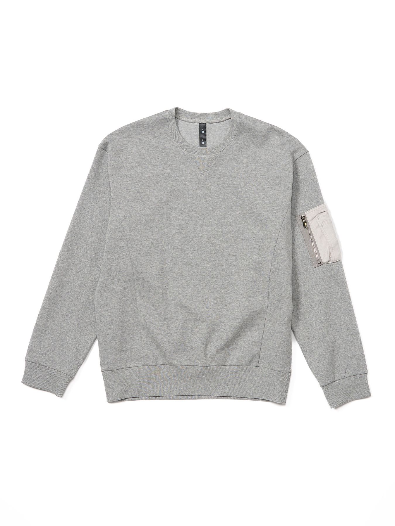 【予約品 9月23日(火) 締切】utility pocket sweatshirt / ユーティリティー ポケット スウェットシャツ / 杢グレー