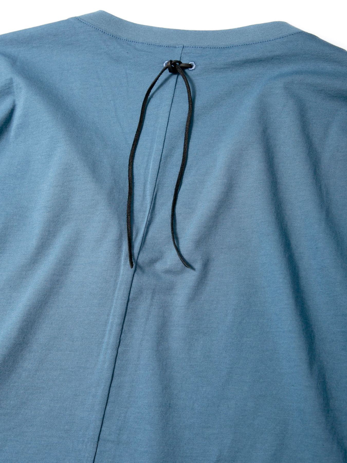 72/T Organic Cotton High Twisted Single Jersey Cardigan / 72/T オーガニックコットン 強撚 天竺 カーディガン / グレーブルー