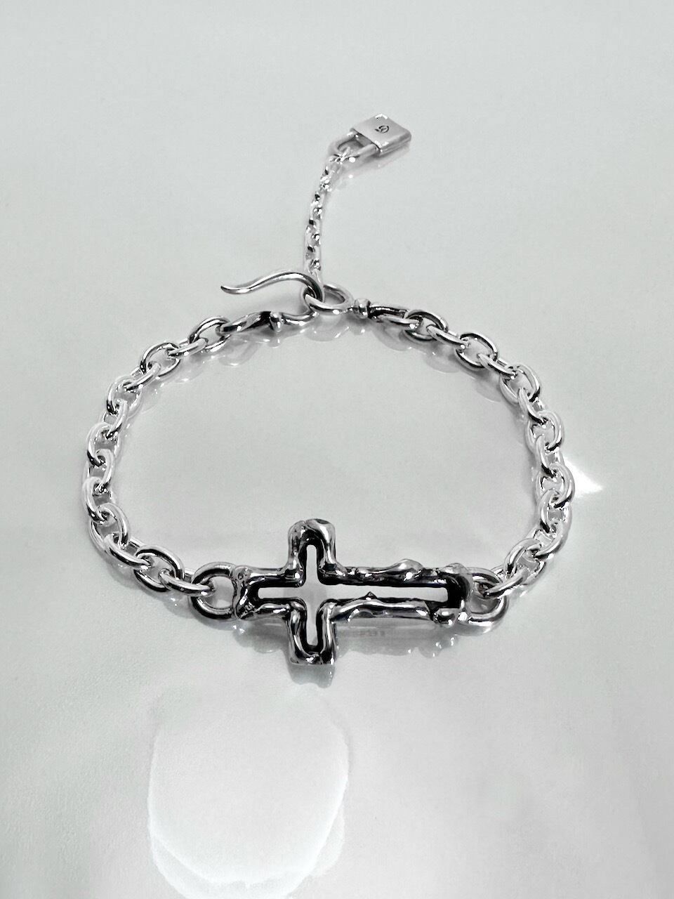 《受注生産》 OPEN CROSS CHAIN BRACELET / オープンクロスチェーンブレスレット / 注文から2～3週間後入荷予定