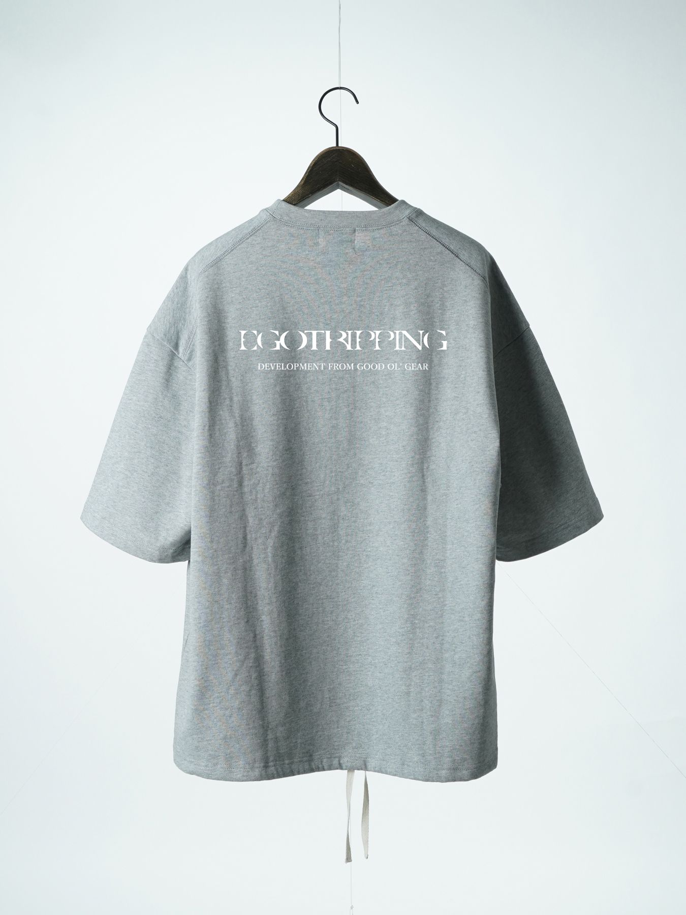 【予約品 2月1日(日) 締切】HEAVYJERSEY wavy / ロゴプリント Tシャツ / 杢グレー