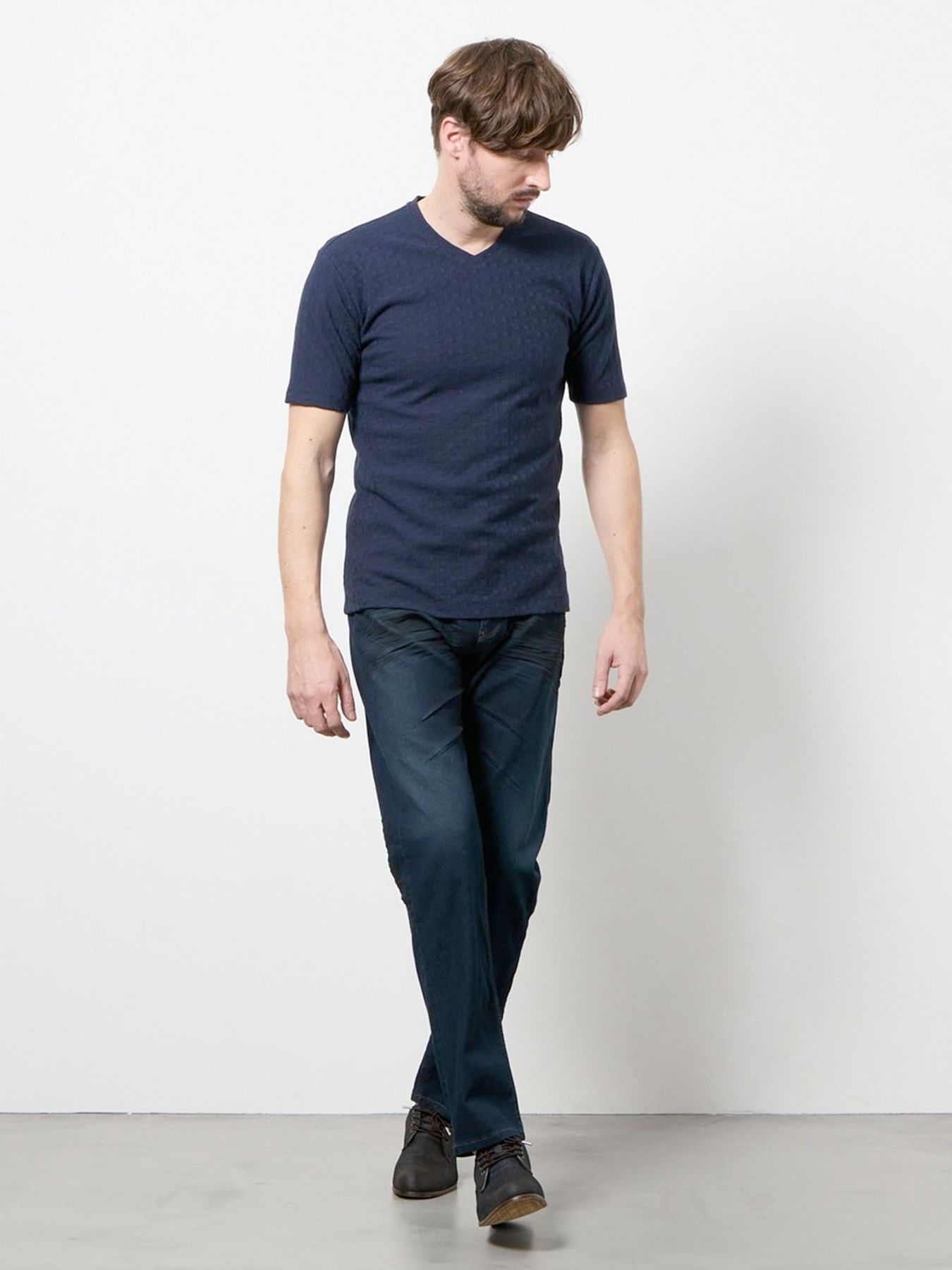 ライトオンスストレッチデニムパンツ / ネイビー【HIDEAWAYS NICOLE】