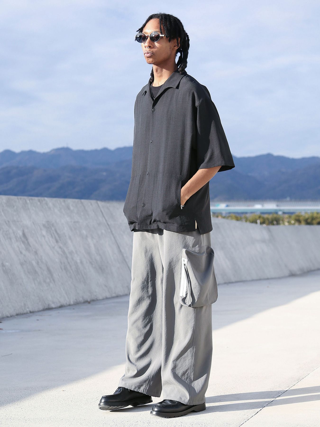 FUNCTION PANTS / グレー【QUOLT】
