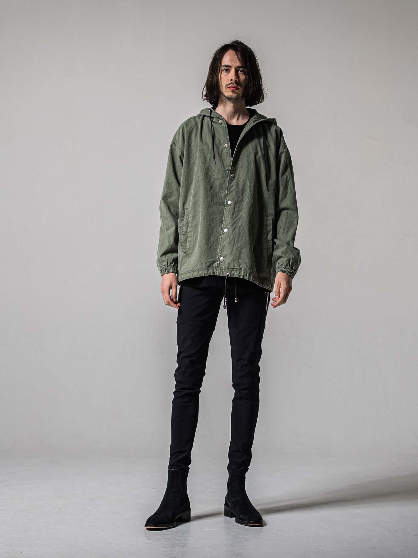 【予約品 11月16日(日) 締切】COACH HOODIE / コーチジャケットパーカー / カーキ