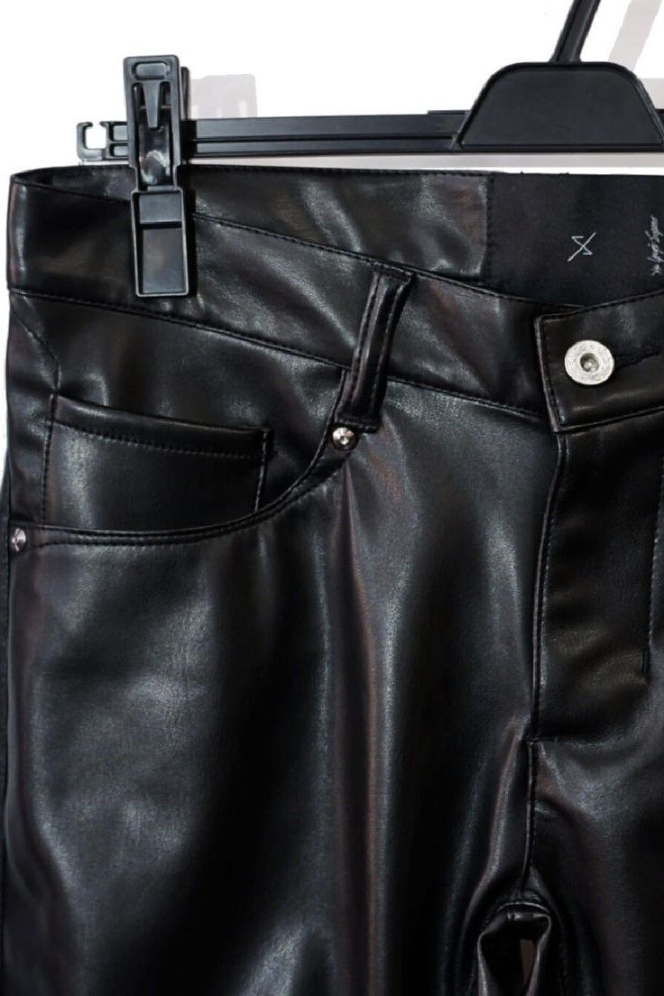 Synthetic Lamb Leather Skinny pants / BLACK 【ys Yuji SUGENO】