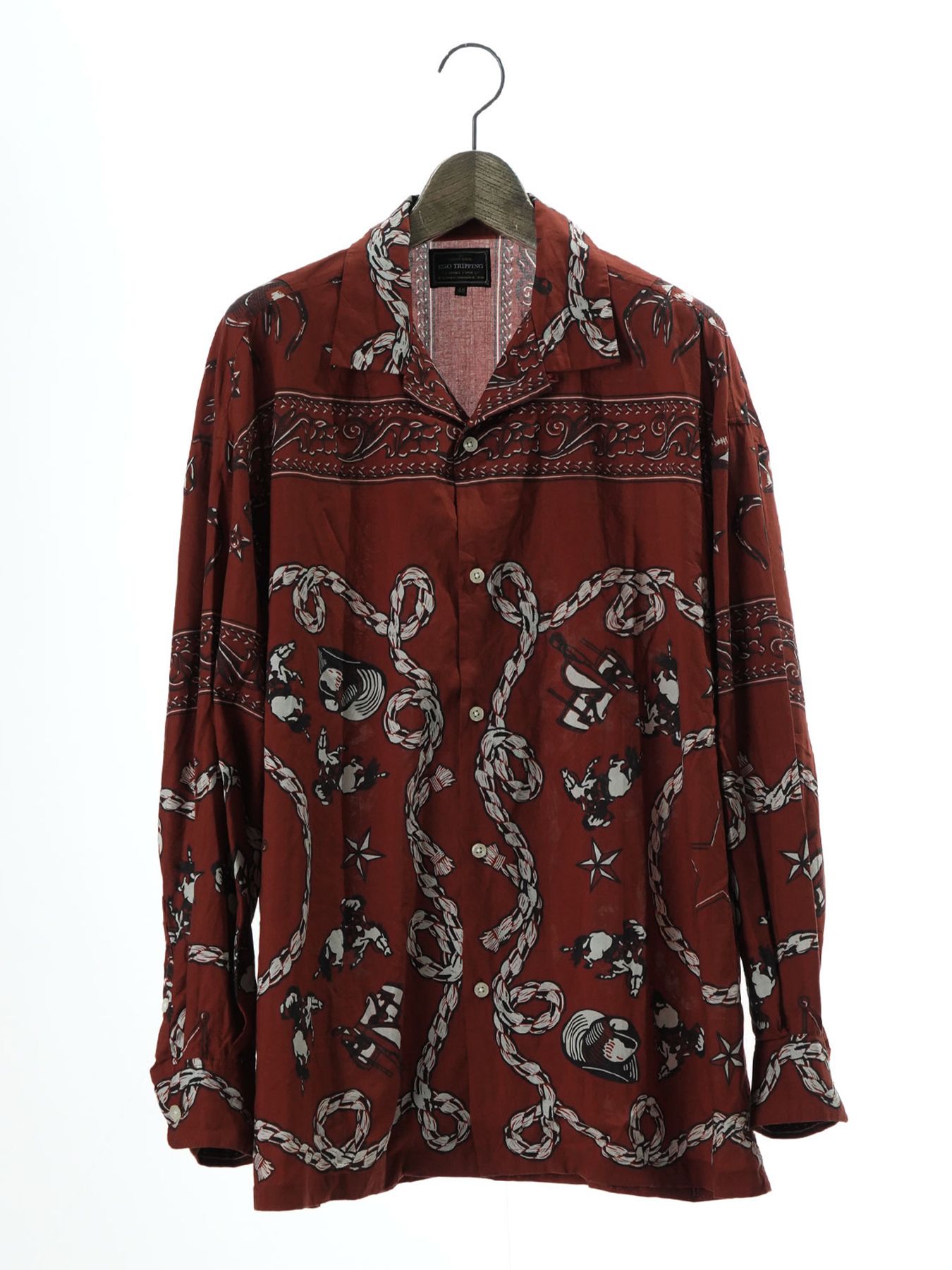 【予約品 11月23日(日) 締切】WESTERNBANDANA SHIRTS / バンダナプリント シャツ / RED