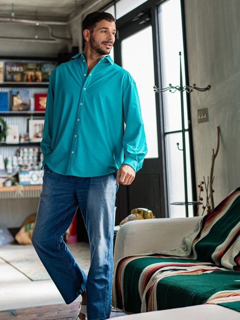 rush jack shirts / シャツ / ターコイズ