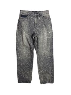 【予約品 3月9日(月) 18:00 締切】SPIDER JAQ DENIM PT / スパイダー ジャガード デニム パンツ / ブラック