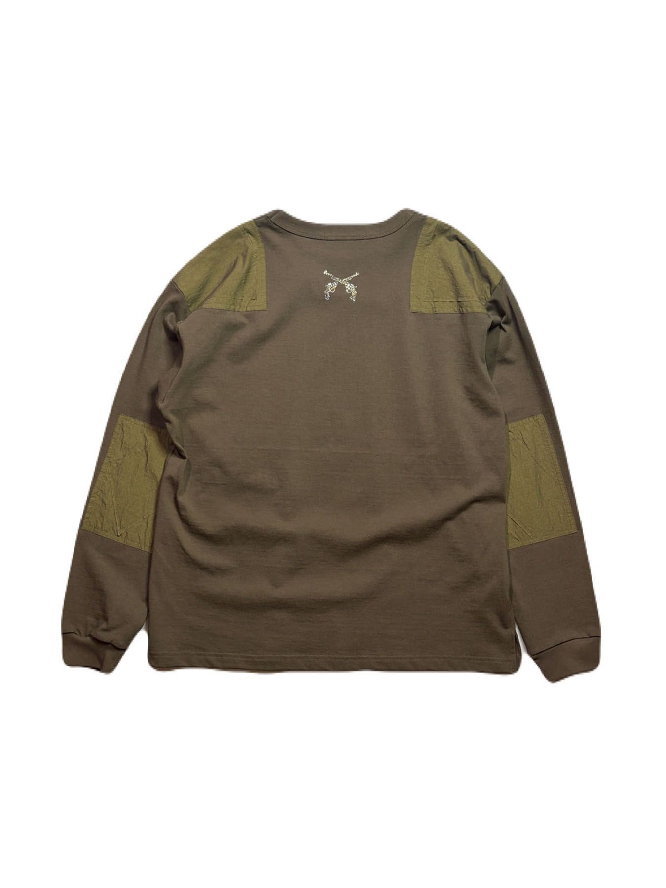 【予約品 3月9日(月) 18:00 締切】MILITARY L/S T CRY / クリスタルクロスガン ミリタリー ロンT / カーキ