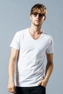 V-neck C/S S/S VネックTシャツ / white 【wjk】