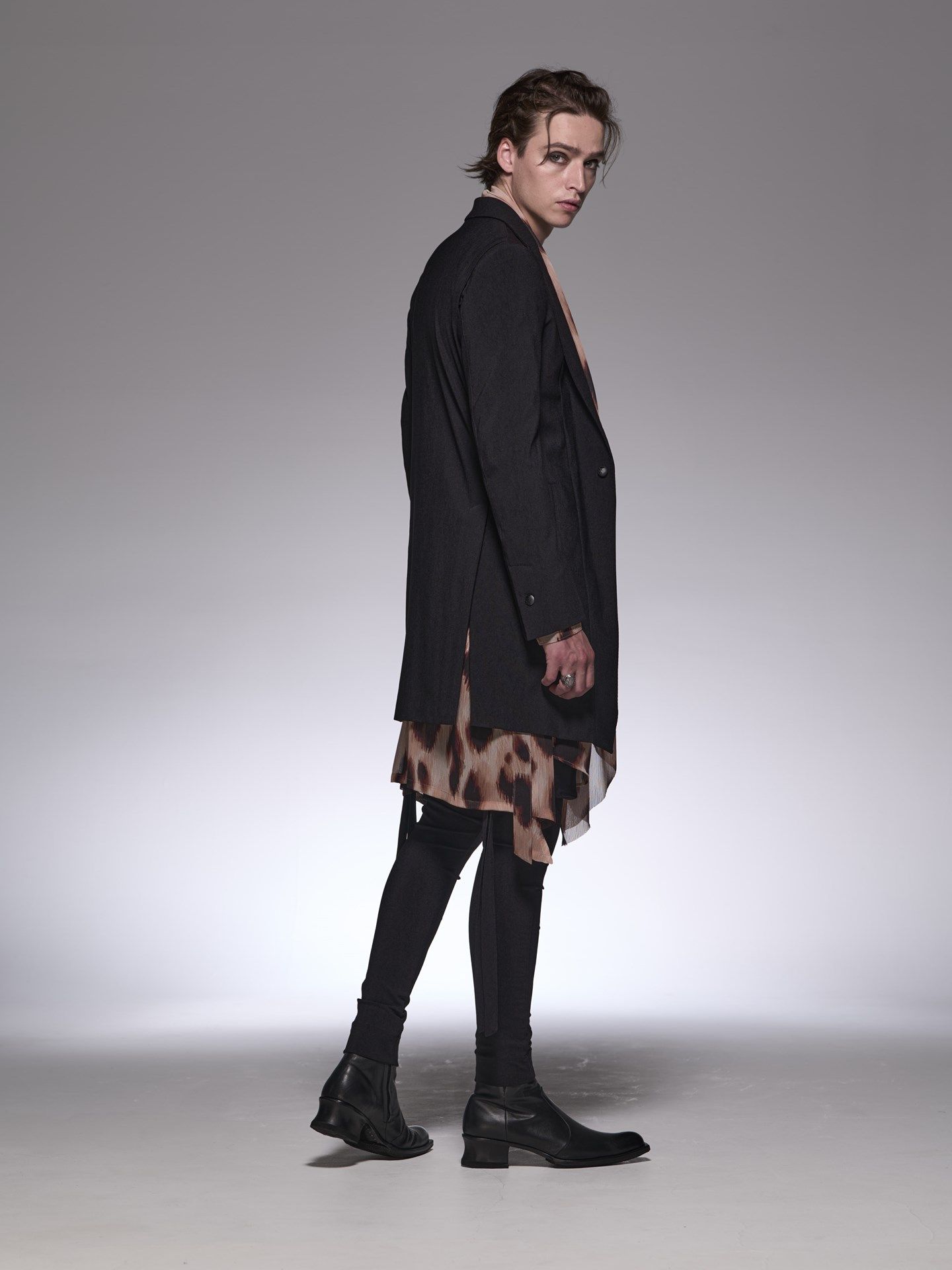 ☆*☆様 hyde着用ロングジャケット　kmrii flame discharg kiryuyrik - High Tension Jersey Long Jacket / ハイテンション
