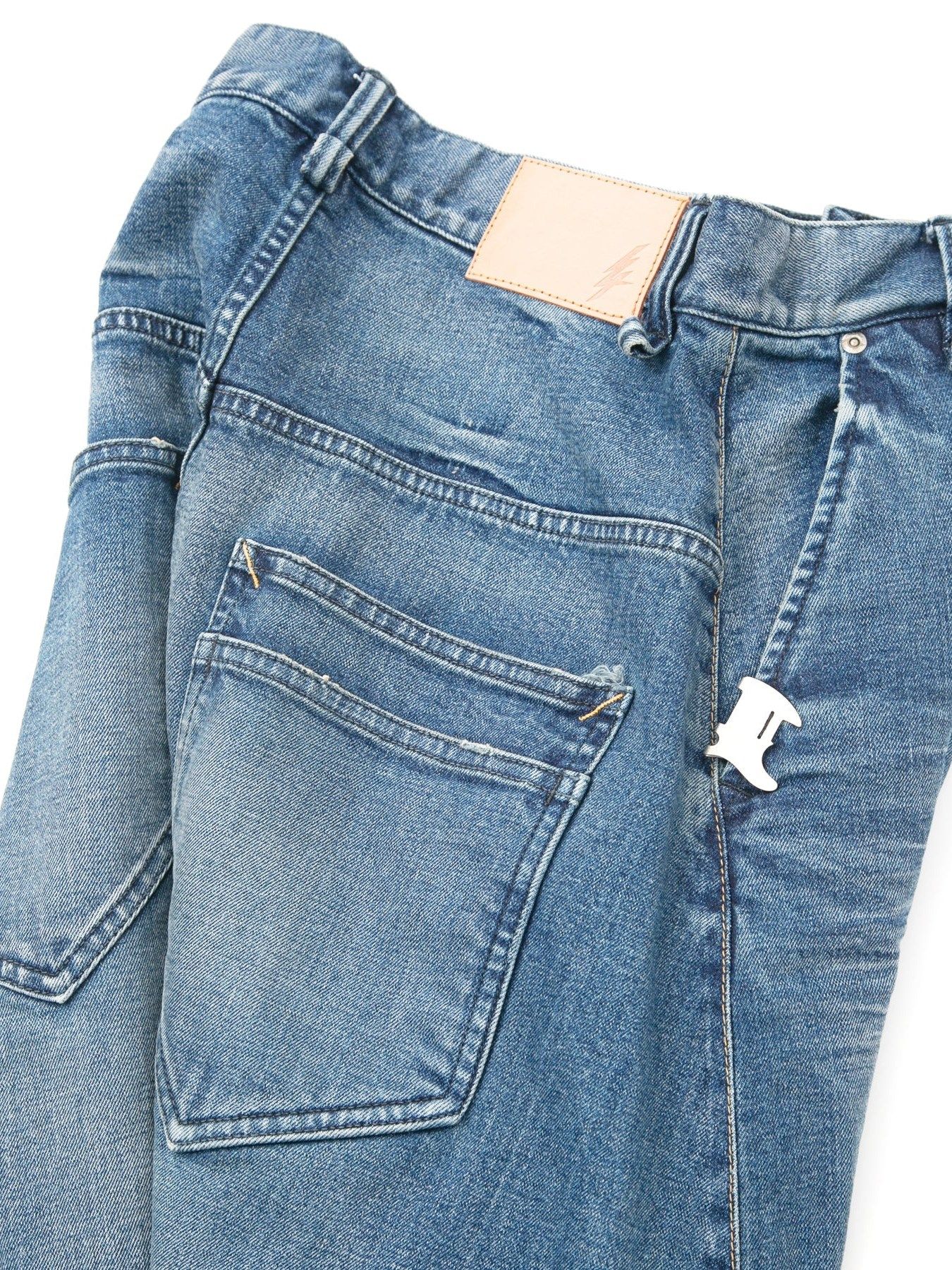 12.5ozオーガニックコットン ストレッチデニム 3D ワイドストレート ジーンズ / Wide Straight Jeans / RAD CLUB（ラッドクラブ） / インディゴ