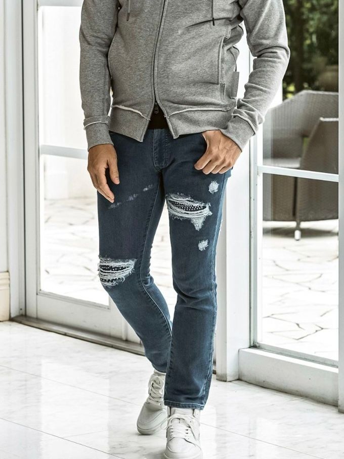 ラインストーンロゴハイカットスニーカー / ホワイトUSX-26007