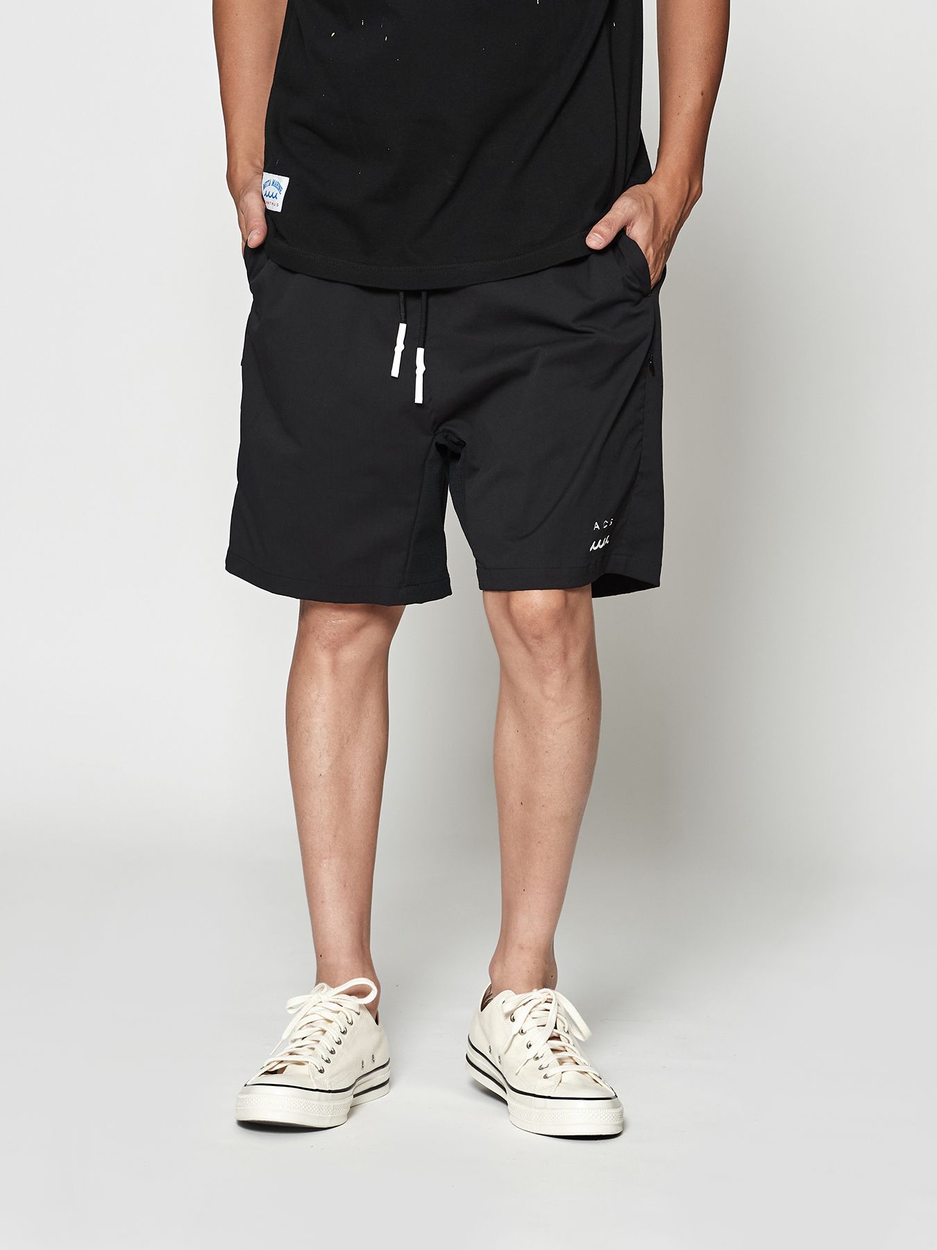 【予約品 10月9日(木) 締切】muta Ventilation Shorts / ショートパンツ / ブラック【Acanthus × muta MARINE】