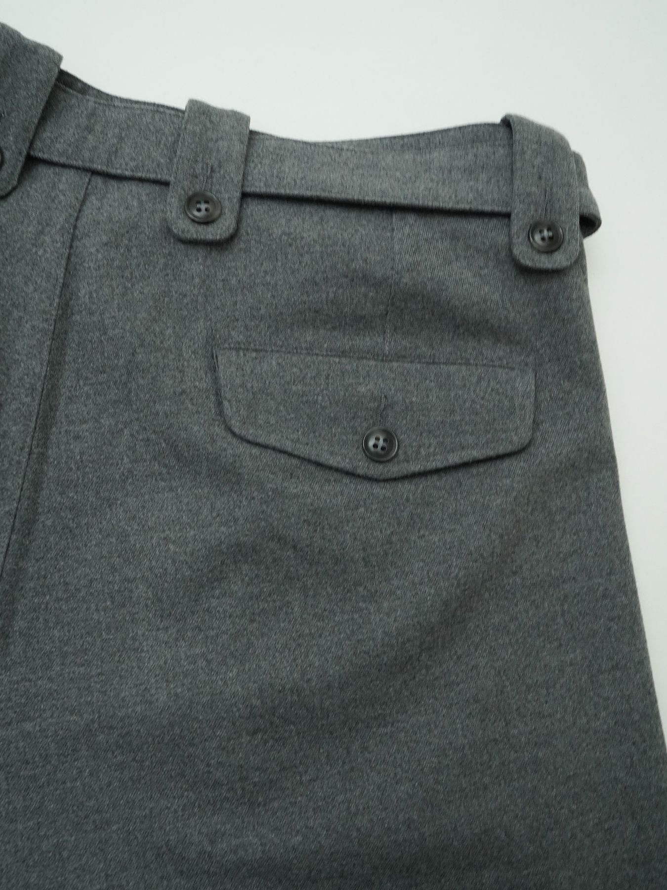 【予約品 】WOOLPILOTPANTS / ウールミリタリーパンツ / 杢ライトグレー