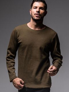 ST COTTON waffle Thermal Tシャツ / KHAKI 【RESOUND CLOTHING】