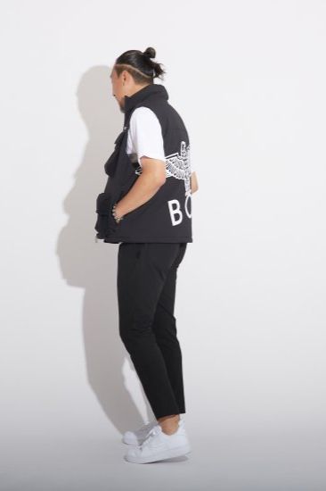 BOY EAGLE DOWN VEST/ ブラック 【BOY LONDON】
