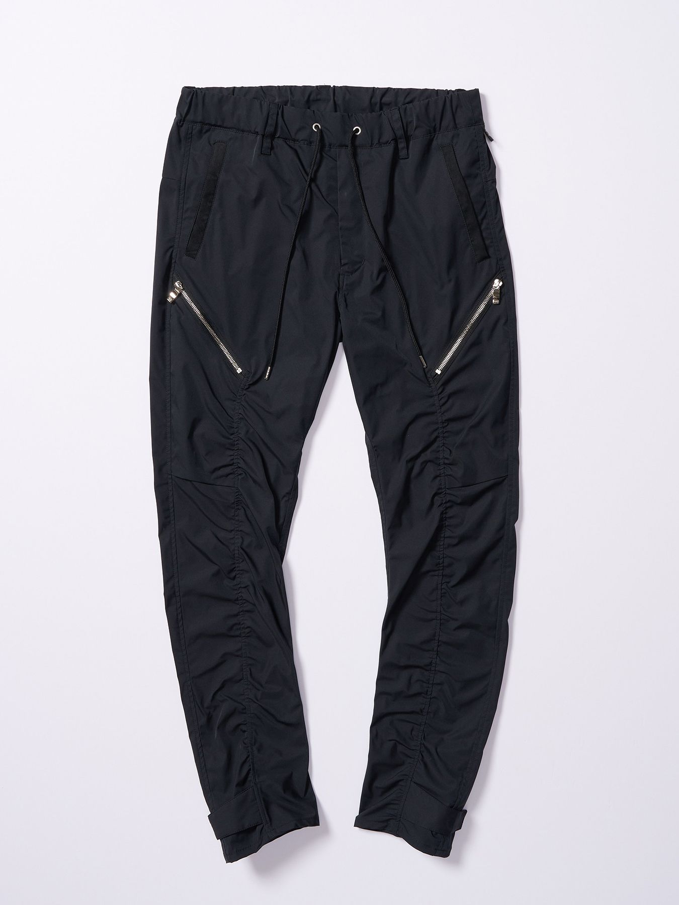 【予約品 4月19日(日) 18時締切】puckering banana teck pants / パッカリング バナナ テックパンツ / ブラック