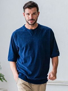《予約品3月3日18：00締め》 PILE half sleave / ハーフスリーブT / ネイビー