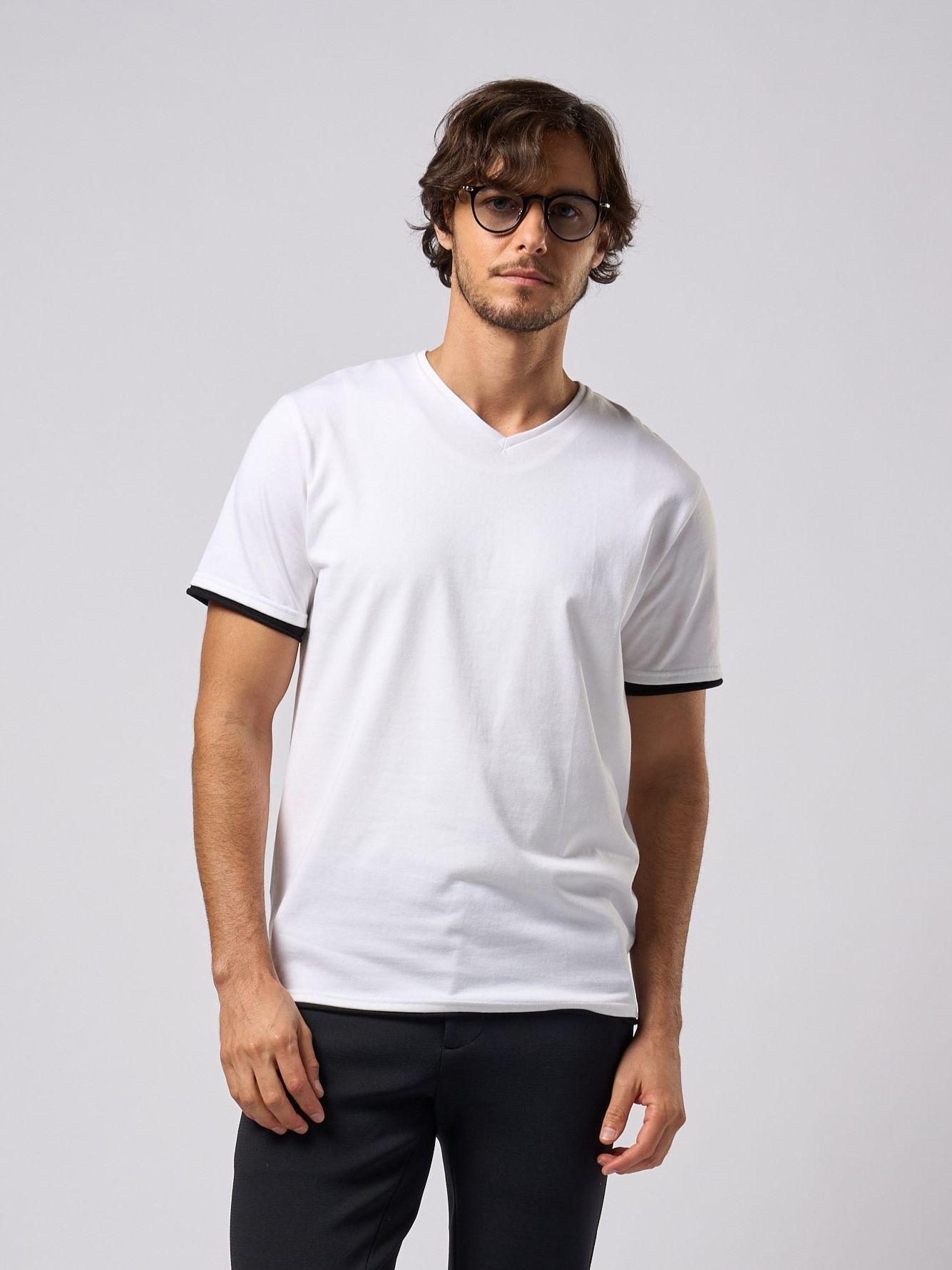 【予約品9月19日 10時締め】 cool touch V-neck S/S / VネックTシャツ / ホワイト